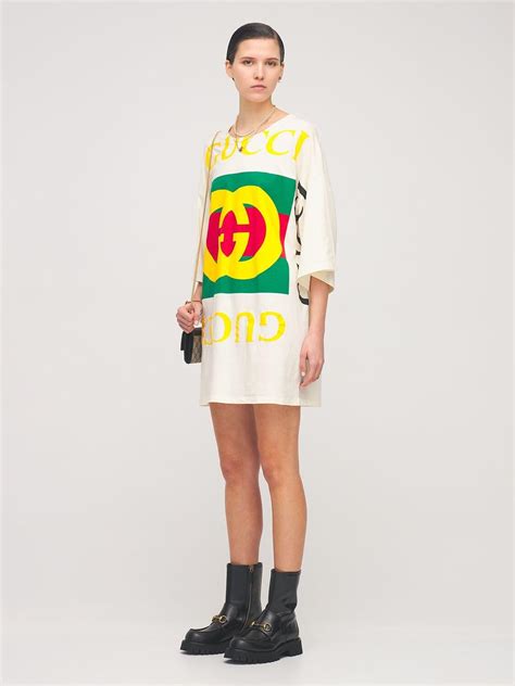 gucci yellow dress|gucci inspired t shirt dress.